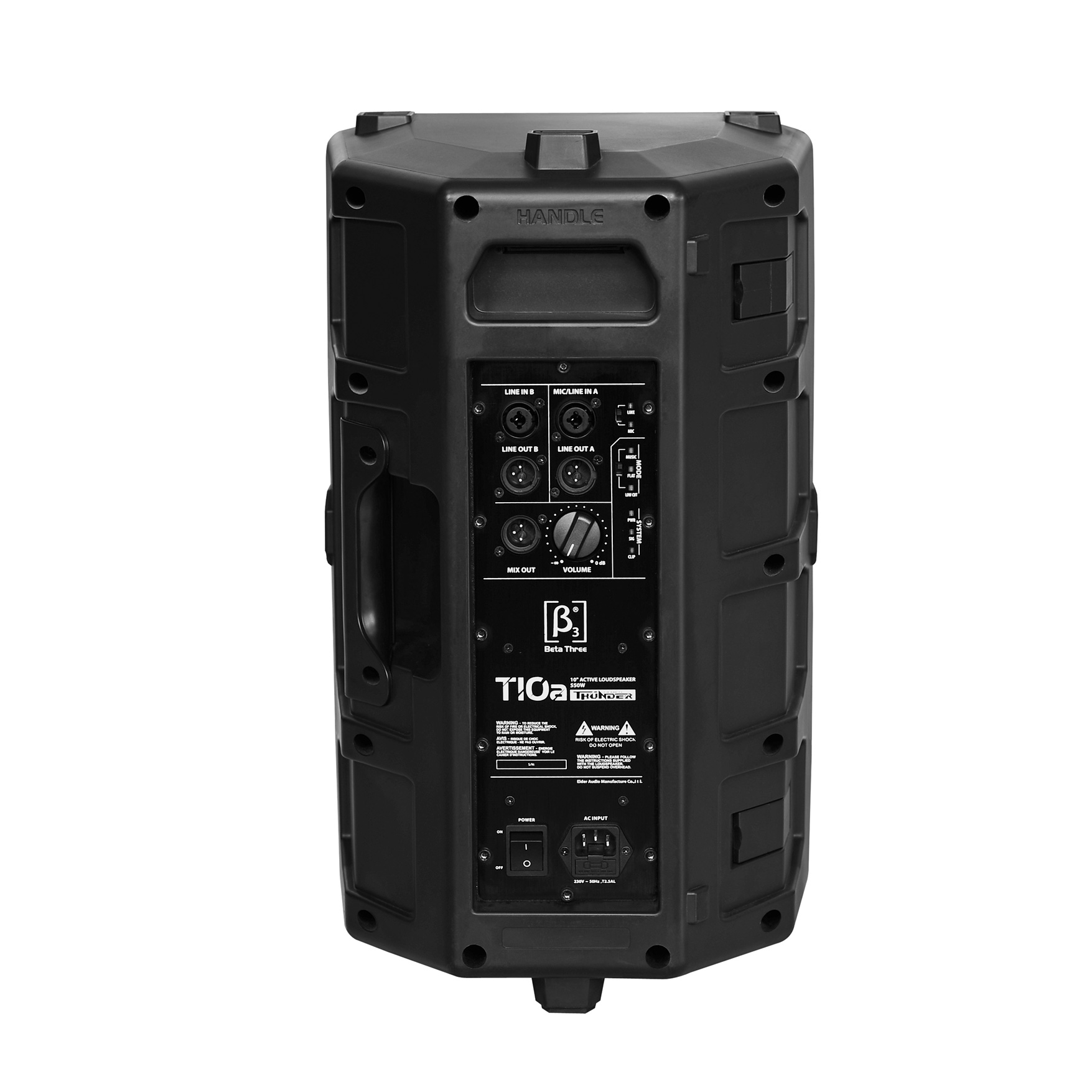 T10a - 2分频10英寸DSP有源全频塑胶扬声器系统