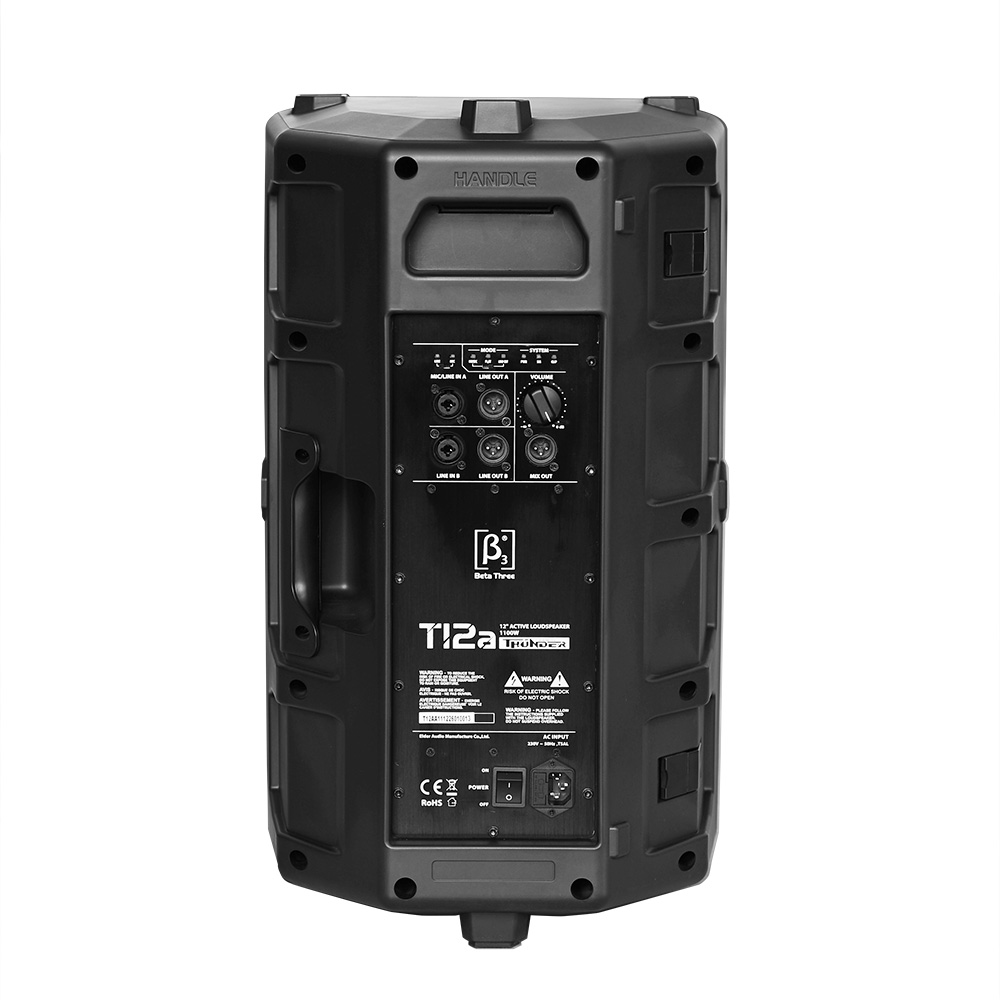 T12a - 2分频12英寸DSP有源全频塑胶扬声器系统